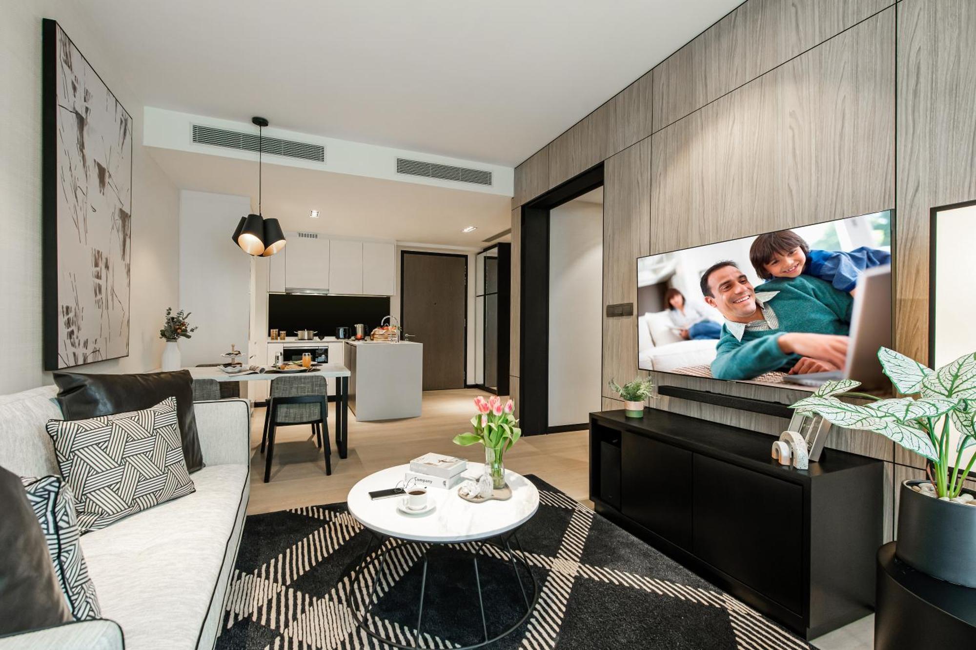 Ascott Star Klcc Kuala Lumpur Hotel ภายนอก รูปภาพ A 3D rendering of a typical 1-bedroom unit