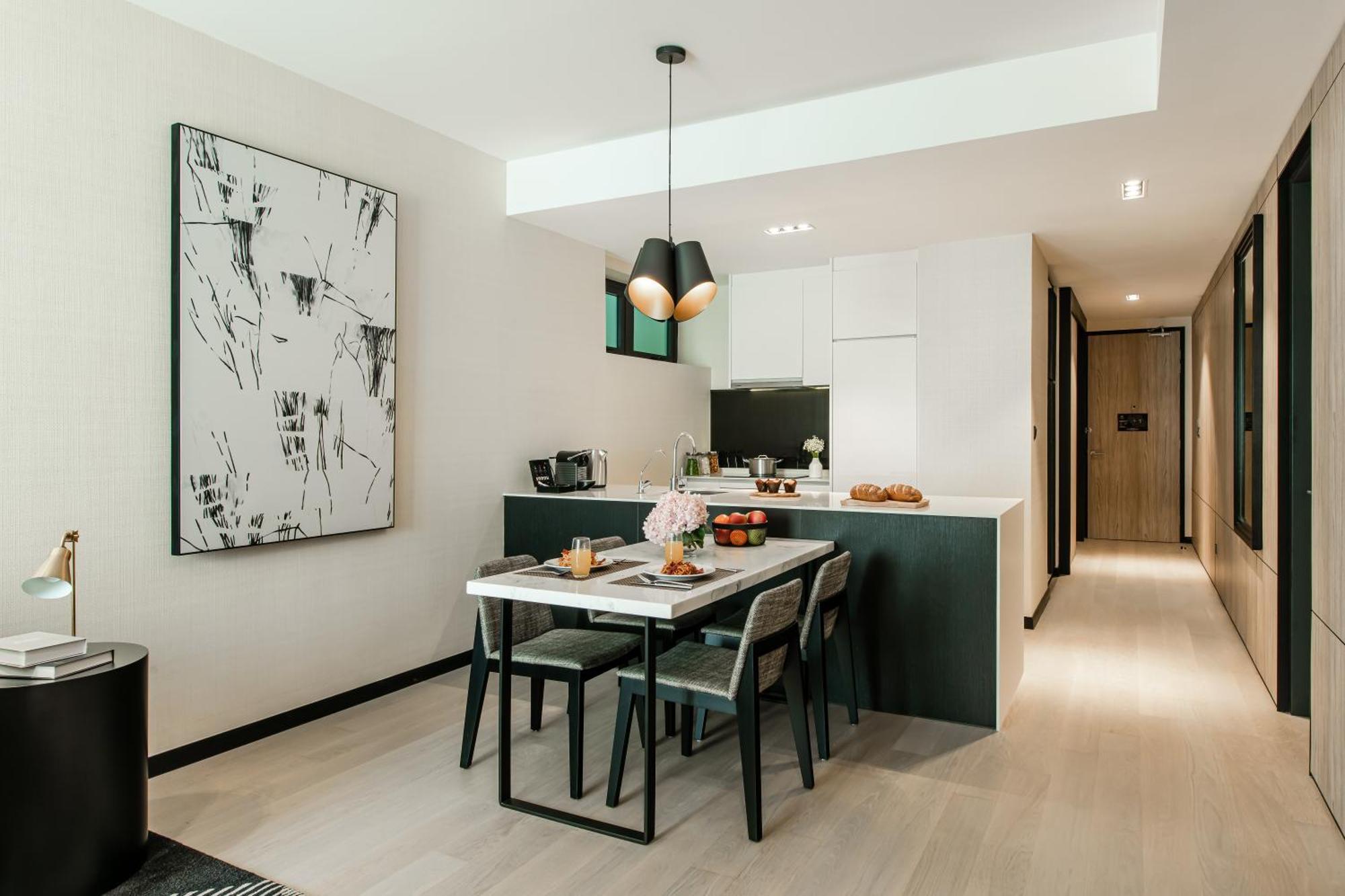 Ascott Star Klcc Kuala Lumpur Hotel ภายนอก รูปภาพ Interior of a typical apartment