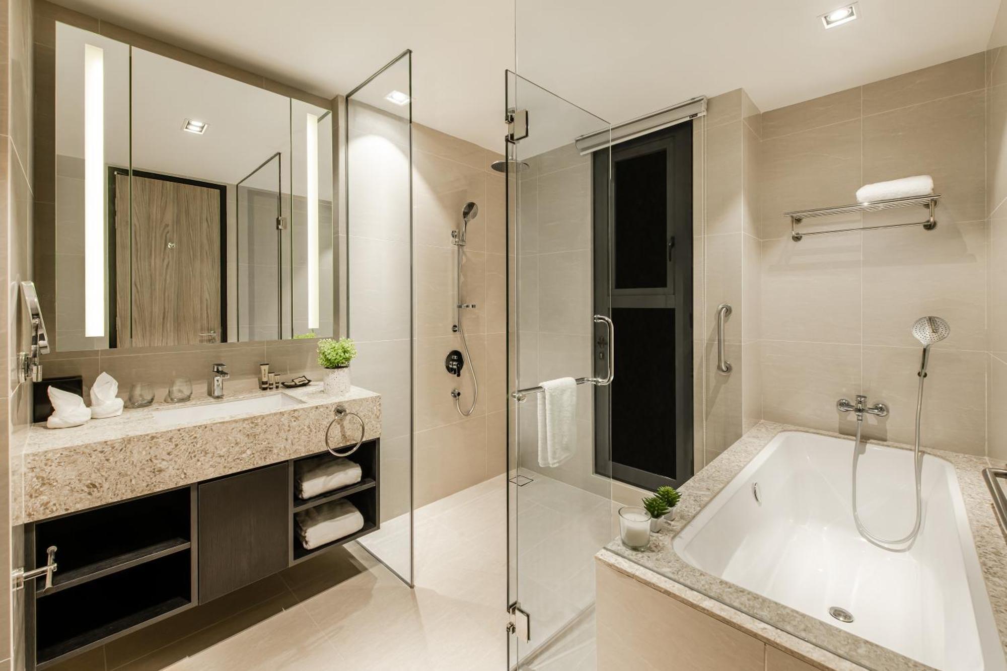 Ascott Star Klcc Kuala Lumpur Hotel ภายนอก รูปภาพ A bathroom in a hotel